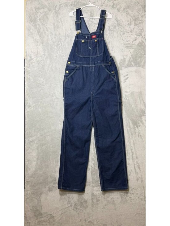 Dickies Other - DICKIES Denim Bib Overalls Mens W34xL32‎ Dark Wash Workwear Utility Dungarees